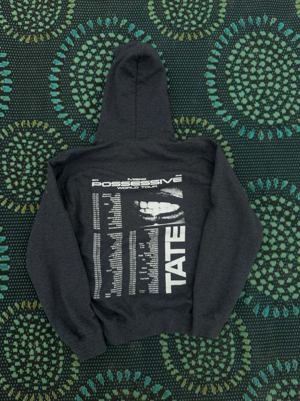 Tate McRae Miss Possessive World Tour Hoodie Black